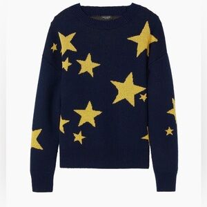 NWT Kate Spade New York Twinkle Star 88% Wool Sweater in Blazer Blue XXL